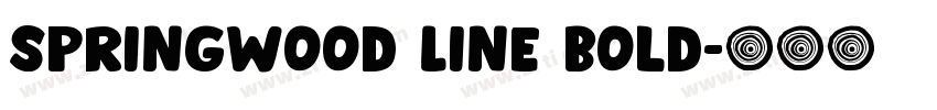 Springwood Line Bold字体转换 Springwood Line Bold字体转换